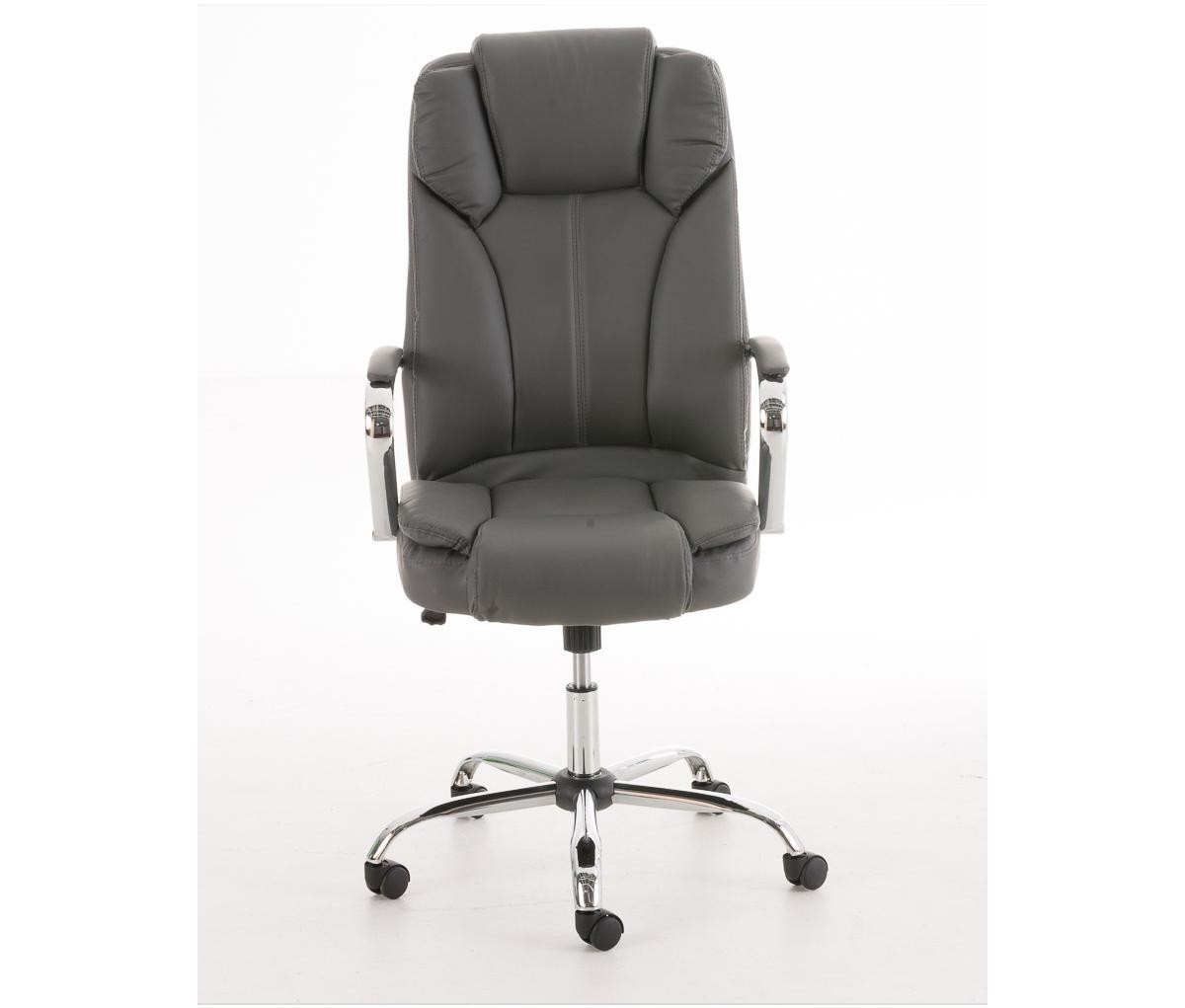 Sillón de oficina KANSAS, resistente hasta 150kg!! Gran calidad, fabricado en acero y piel, Negro