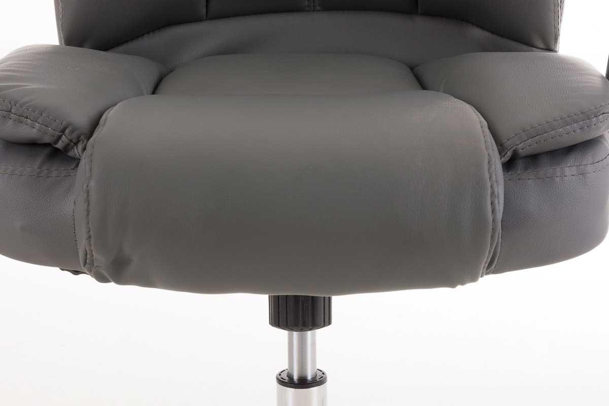 Sillón de oficina KANSAS, resistente hasta 150kg!! Gran calidad, fabricado en acero y piel, Negro