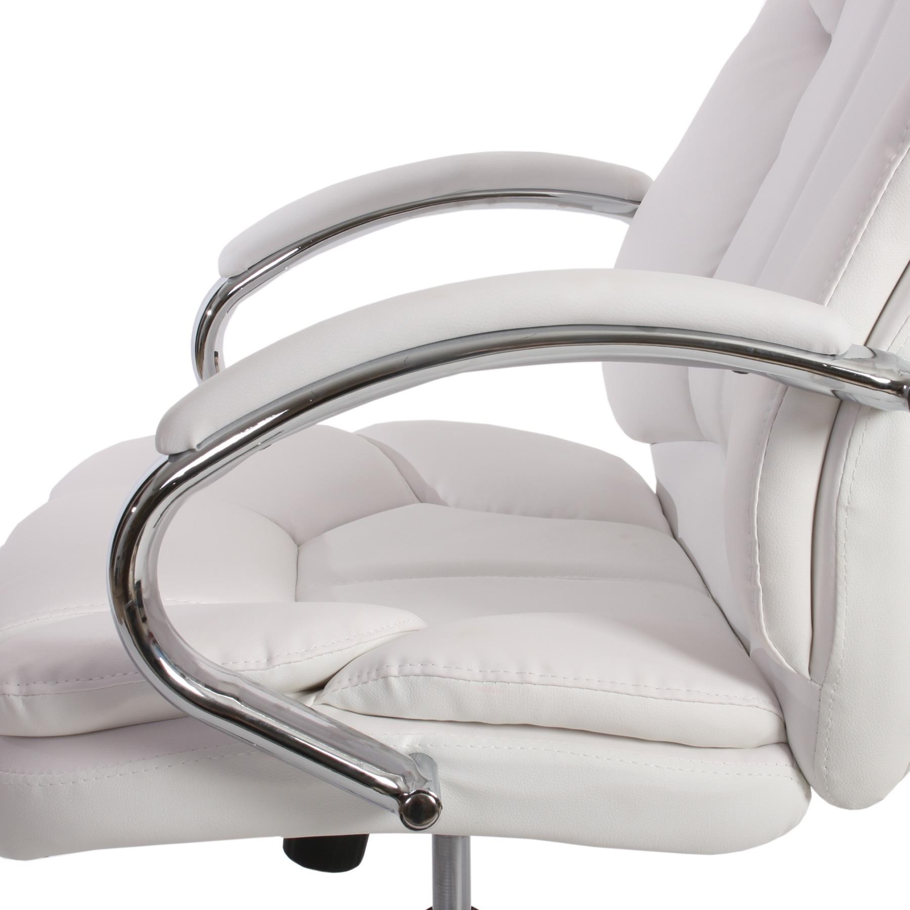 Sillón de oficina KANSAS, resistente hasta 150kg!! Gran calidad, fabricado en acero y piel, Negro