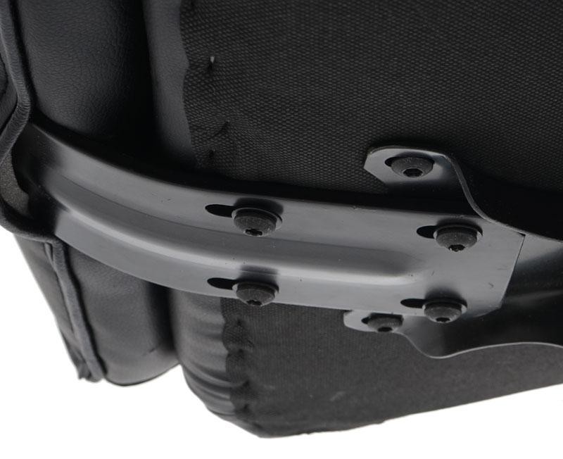 Sillón de oficina KANSAS, resistente hasta 150kg!! Gran calidad, fabricado en acero y piel, Negro