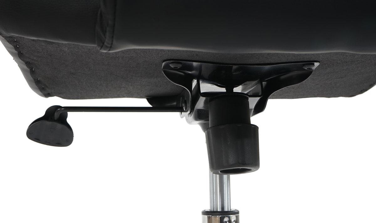 Sillón de oficina KANSAS, resistente hasta 150kg!! Gran calidad, fabricado en acero y piel, Negro