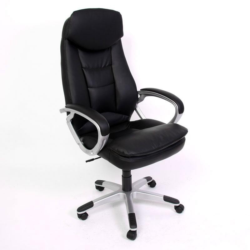 Sillón de oficina o gaming ROBINSON respaldo muy alto, en negro