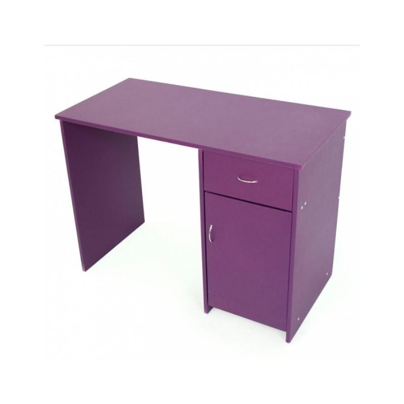 Mesa de escritorio ATLANTA, con almacenaje, haya, 100x50cm