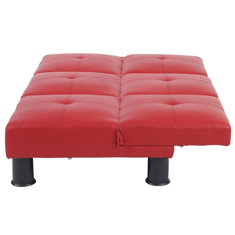 Sofá modular de 3 plazas CARLO, en piel color negro