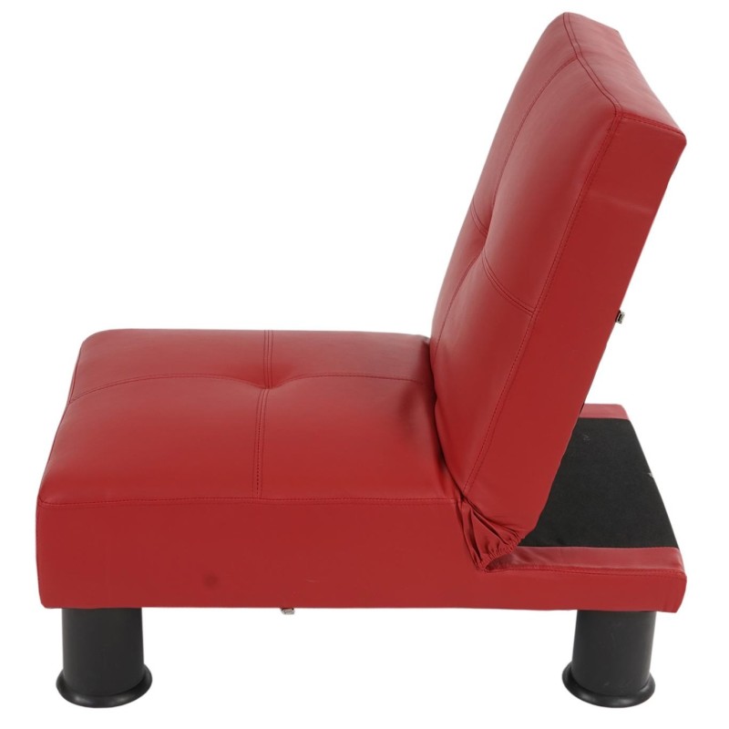 Sofá modular de 3 plazas CARLO, en piel color negro