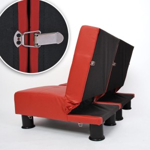 Sofá modular de 3 plazas CARLO, en piel color negro