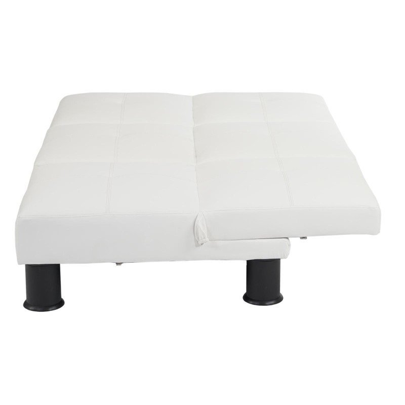 Sofá modular de 3 plazas CARLO, en piel color negro