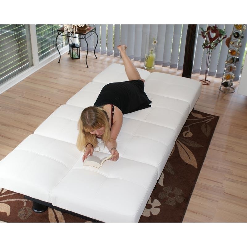 Sofá modular de 3 plazas CARLO, en piel color negro