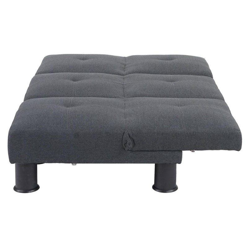 Sofá modular de 3 plazas CARLO, en piel color negro