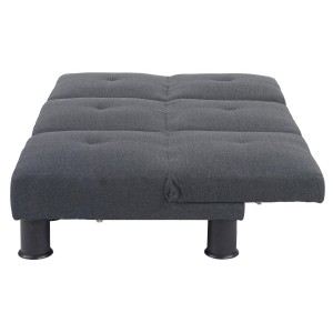 Sofá modular de 3 plazas CARLO, en piel color negro