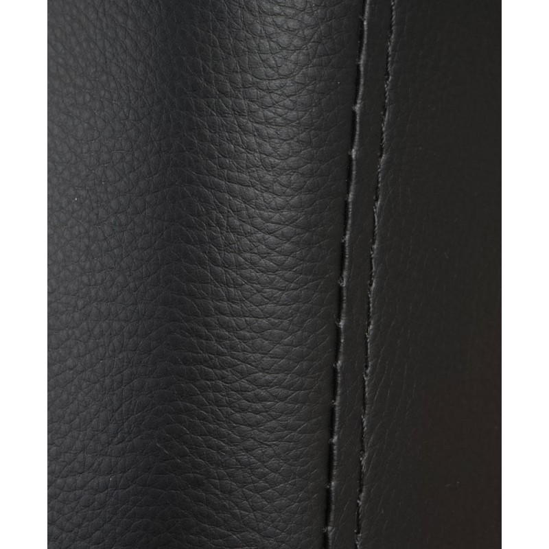Sofá plegable de 3 plazas ROMEO, muy versátil y cómodo, en piel color negro