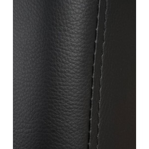 Sofá plegable de 3 plazas ROMEO, muy versátil y cómodo, en piel color negro