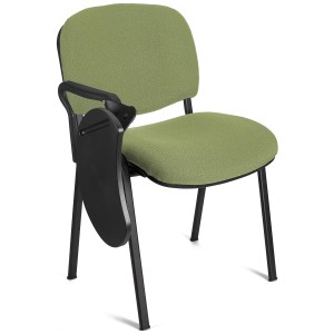 Silla de Confidente MOBY con PALA abatible para escritura en negro