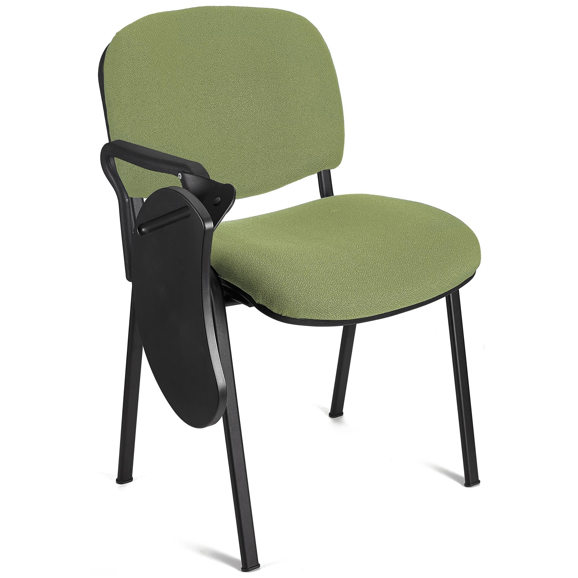 Silla de Confidente MOBY con PALA abatible para escritura, ¡Precio insuperable! Color Negro y Patas Negras