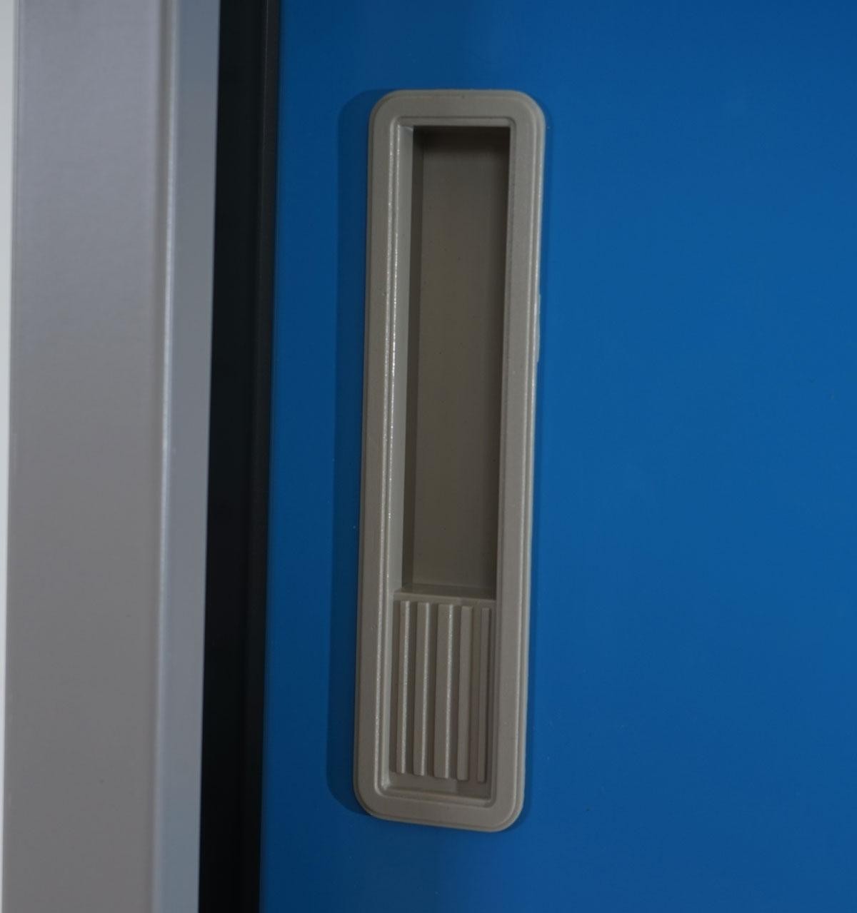 Armario Archivador OLSEN PUERTAS CORREDERAS, 180x85x40cm, en Acero, Color Azul