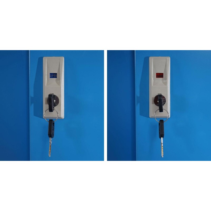 Armario archivador OLSEN PUERTAS CORREDERAS, gran capacidad y máxima robustez, color azul