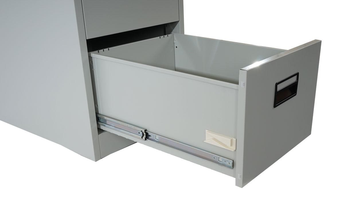 Archivador EDWIN 2 CAJONES, 73x46x62cm, Muy robusto, en Metal, Color Beige