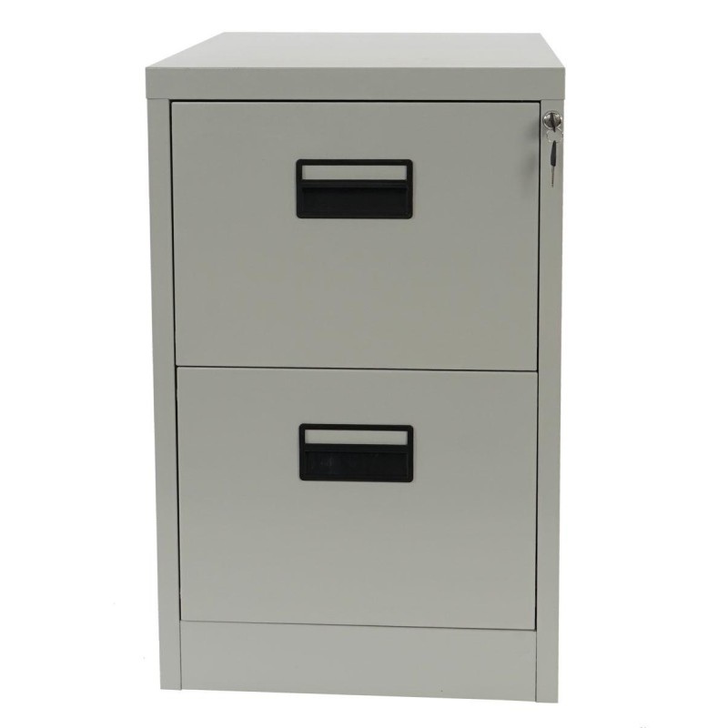 Archivador EDWIN 2 CAJONES, gran capacidad de almacenaje, en chapa de acero, color beige