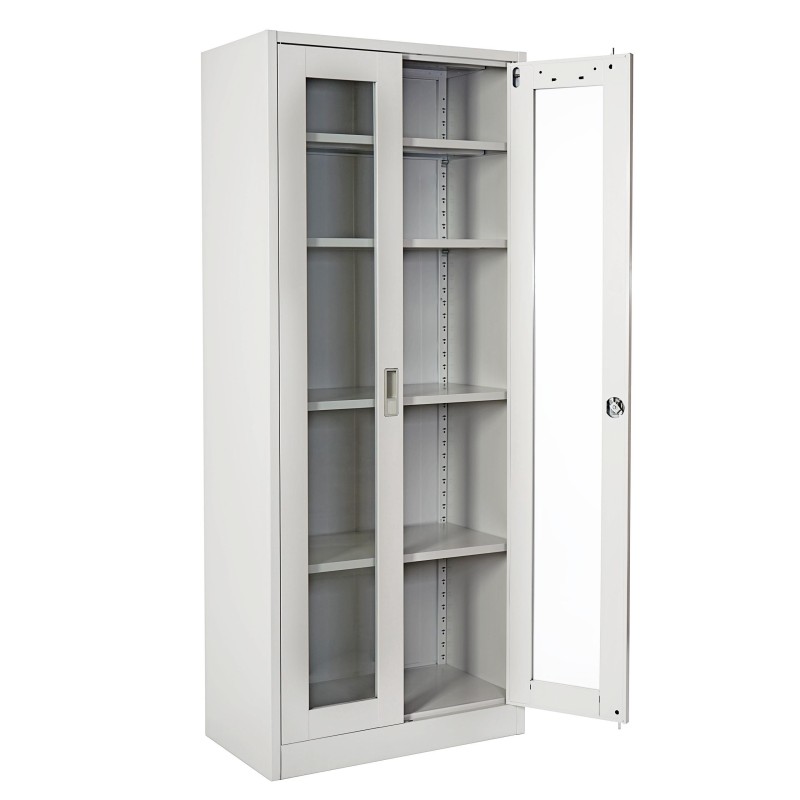 Armario archivador HALVAR 2 PUERTAS, gran capacidad y máxima robustez, color gris claro
