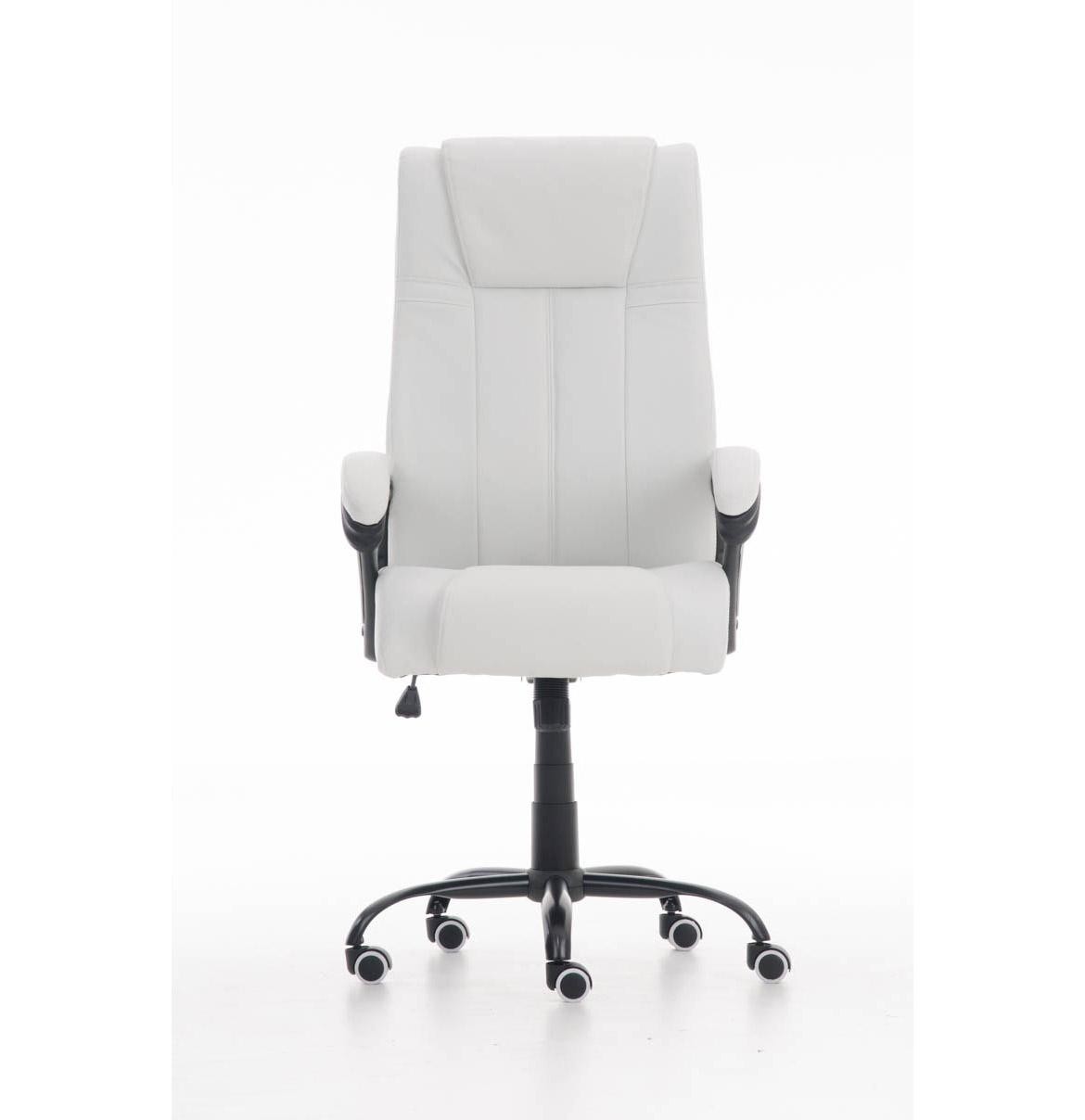 Sillón de oficina CONDOR, excelente acolchado, muy robusta, en piel color negro