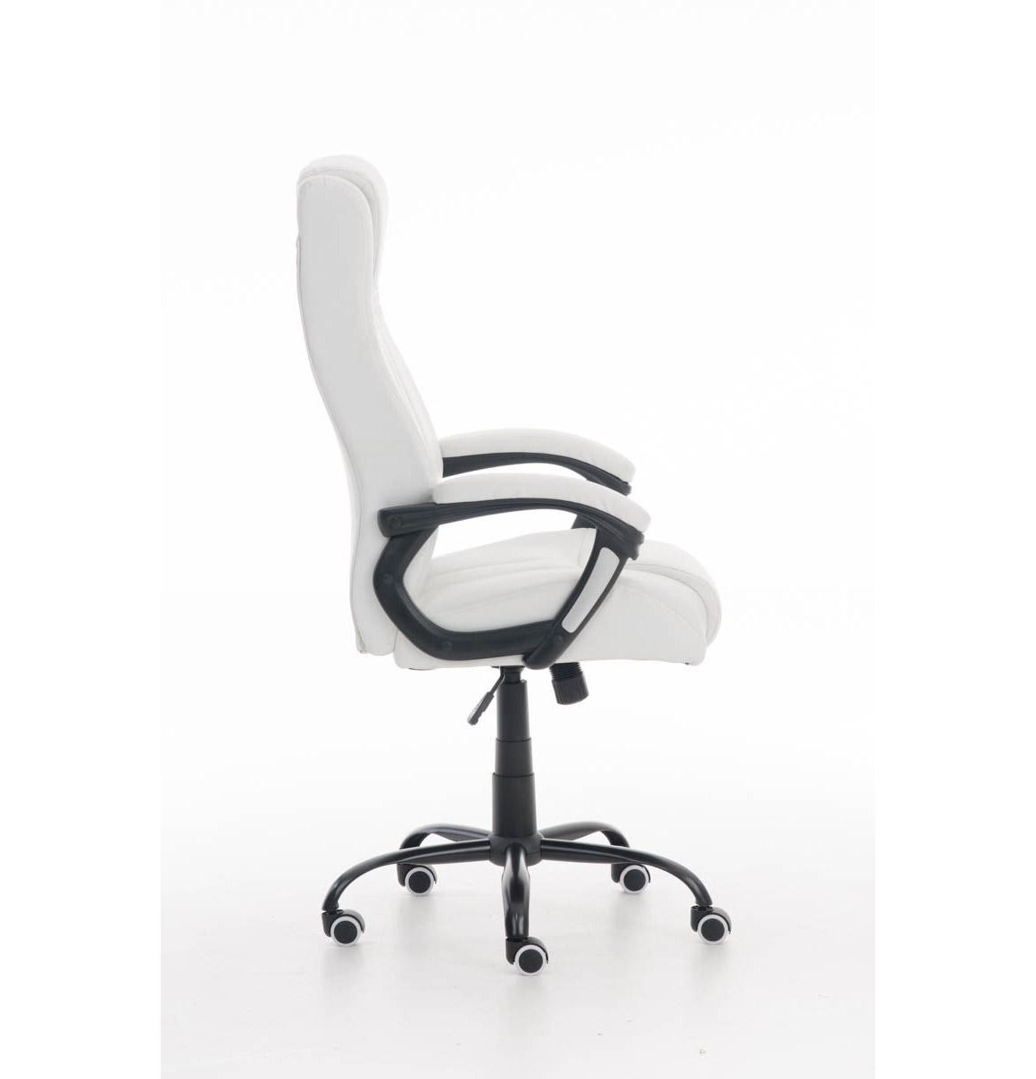 Sillón de oficina CONDOR, excelente acolchado, muy robusta, en piel color negro