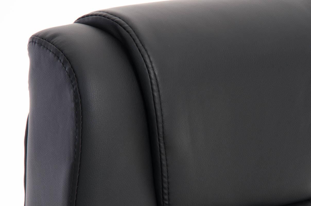 Sillón de oficina CONDOR, excelente acolchado, muy robusta, en piel color negro