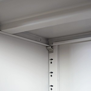 Armario archivador HALVAR 2 PUERTAS (Cristal), gran capacidad y máxima robustez, color gris claro