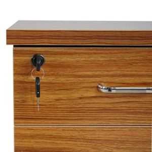 Archivador con ruedas KNUT, gran capacidad de almacenaje y diseño, color haya