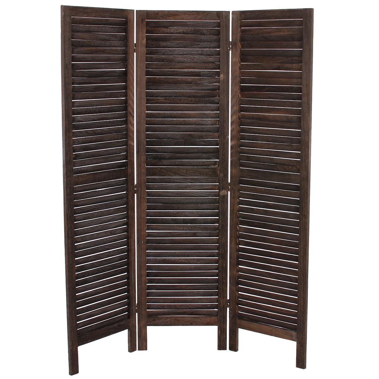 Biombo de Madera LEO 170x138x2cm, Gran diseño y Estilo, Color Marrón