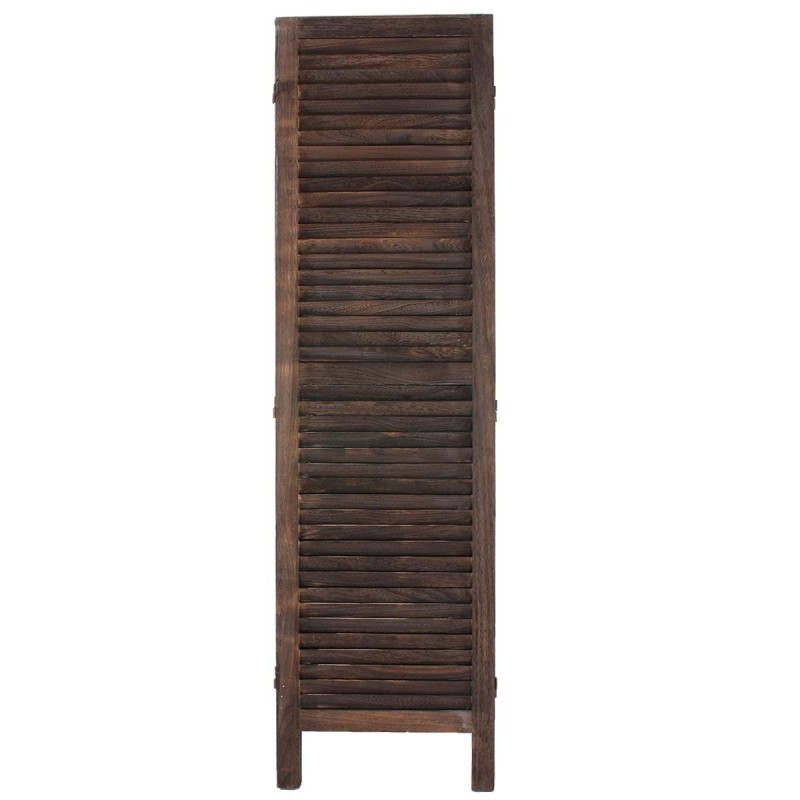 Biombo de madera LEO 170x138x2cm, muy elegante, color marrón