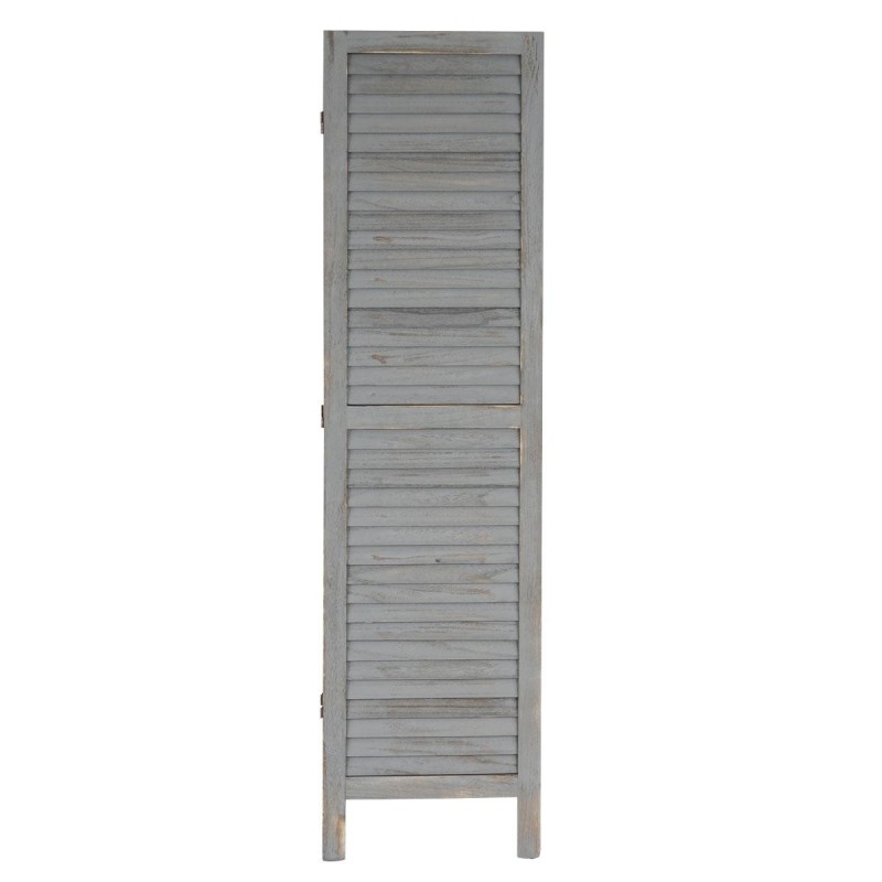 Biombo de madera LEO 170x138x2cm, muy elegante, color marrón