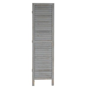 Biombo de madera LEO 170x138x2cm, muy elegante, color marrón