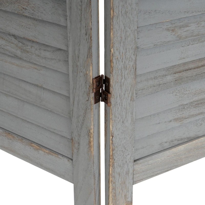 Biombo de madera LEO 170x138x2cm, muy elegante, color marrón