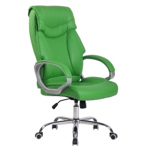 Sillón de oficina KIMI, gran respaldo acolchado en Negro