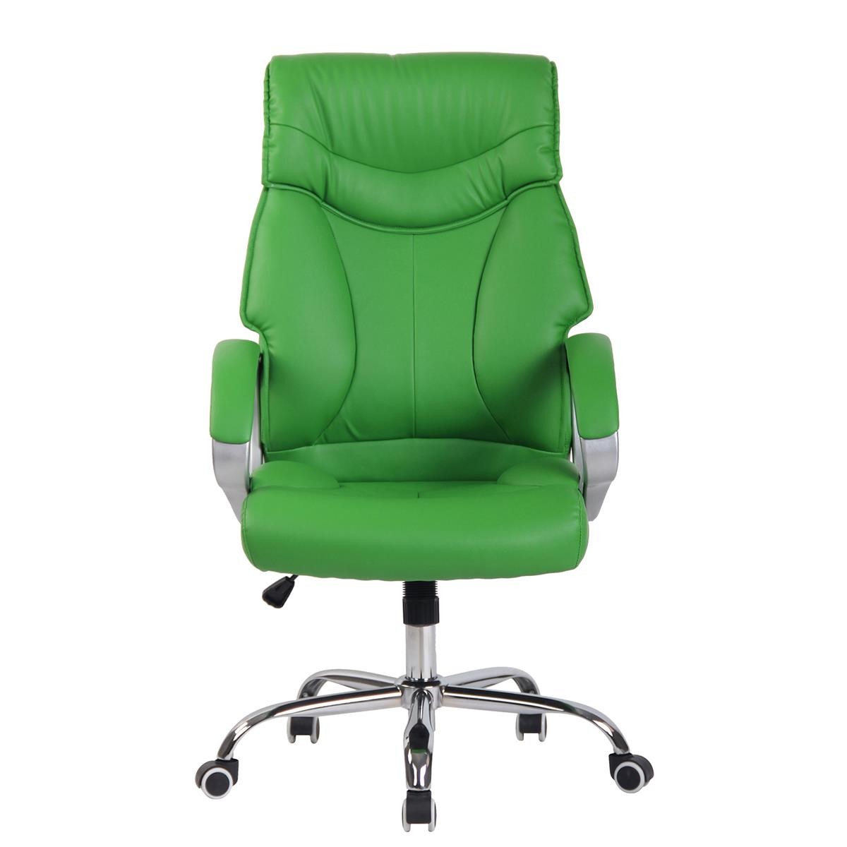 Silla de oficina KIMI, gran respaldo ergonómico con doble acolchado , en piel color Negro