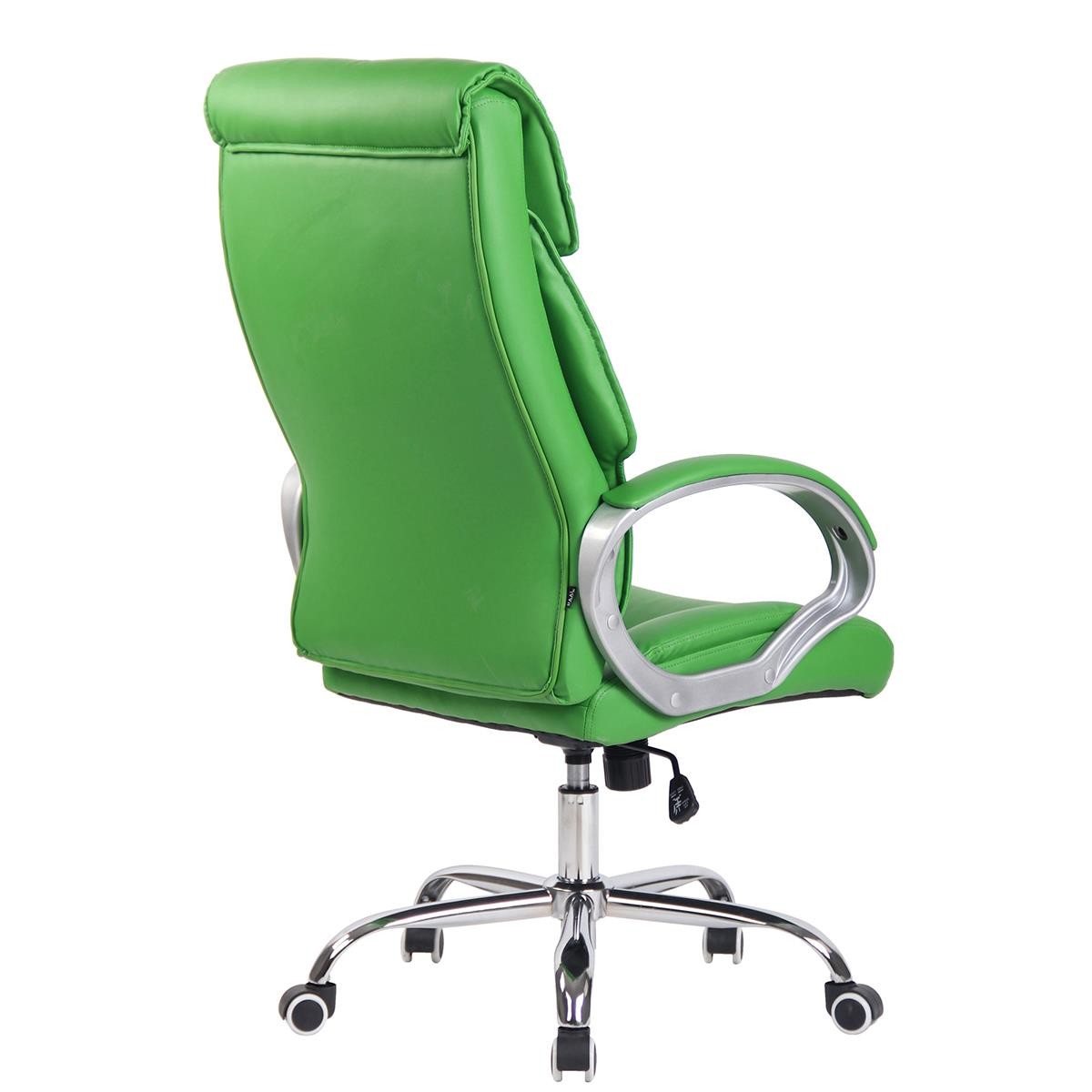 Silla de oficina KIMI, gran respaldo ergonómico con doble acolchado , en piel color Negro
