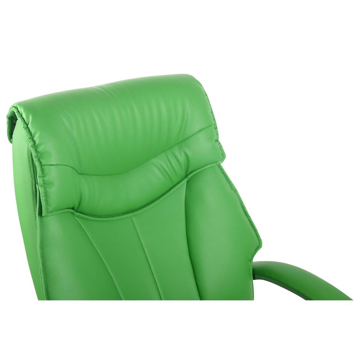 Silla de oficina KIMI, gran respaldo ergonómico con doble acolchado , en piel color Negro