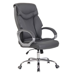 Sillón de oficina KIMI, gran respaldo acolchado en Negro