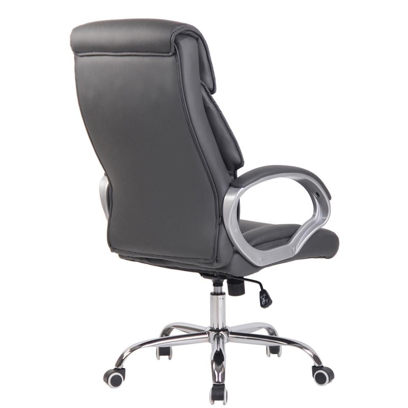 Sillón de oficina KIMI, gran respaldo acolchado en Negro