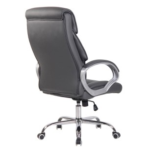 Sillón de oficina KIMI, gran respaldo acolchado en Negro
