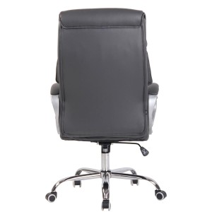 Sillón de oficina KIMI, gran respaldo acolchado en Negro