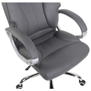 Sillón de oficina KIMI, gran respaldo acolchado en Negro