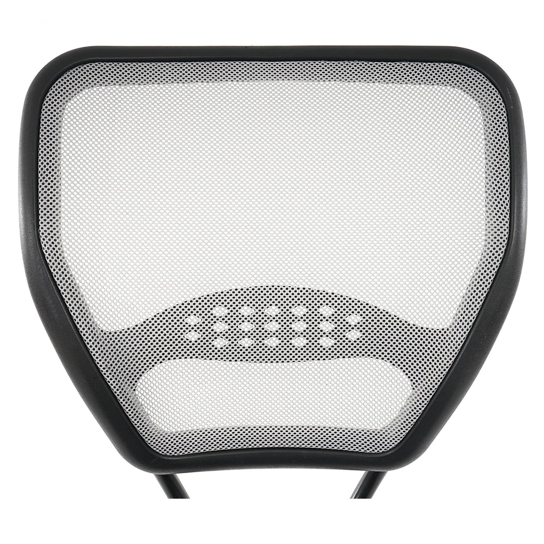Silla de Oficina XXL (Hasta 150kg) TENOYA BASE con Reposabrazos, Respaldo en malla, Color Negro