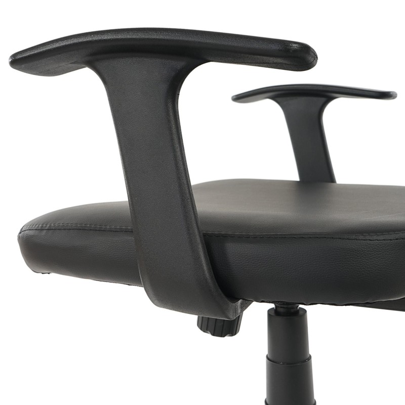 Silla de oficina XXL TENOYA BASE (Reposabrazos) gran acolchado, en malla negra