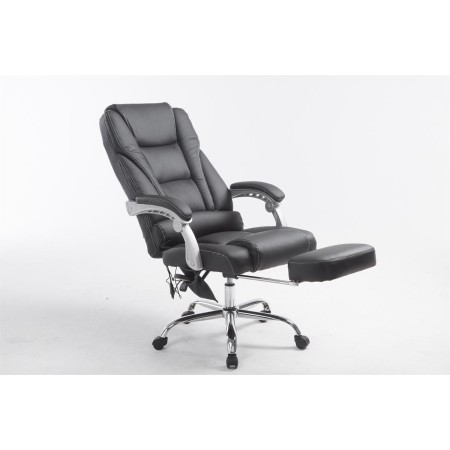 REACONDICIONADO  Sillón de Oficina ADRIANO, Reposapiés Extensible, color Gris oscuro