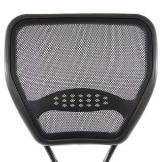 Silla de oficina XXL TENOYA BASE (Reposabrazos) gran acolchado, en malla negra 2