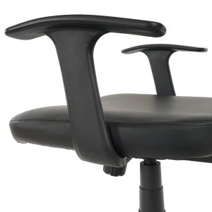 Silla de oficina XXL TENOYA BASE (Reposabrazos) gran acolchado, en malla negra