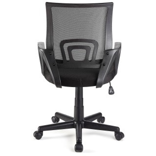 Silla de oficina SEUL con asiento acolchado, en negro 2