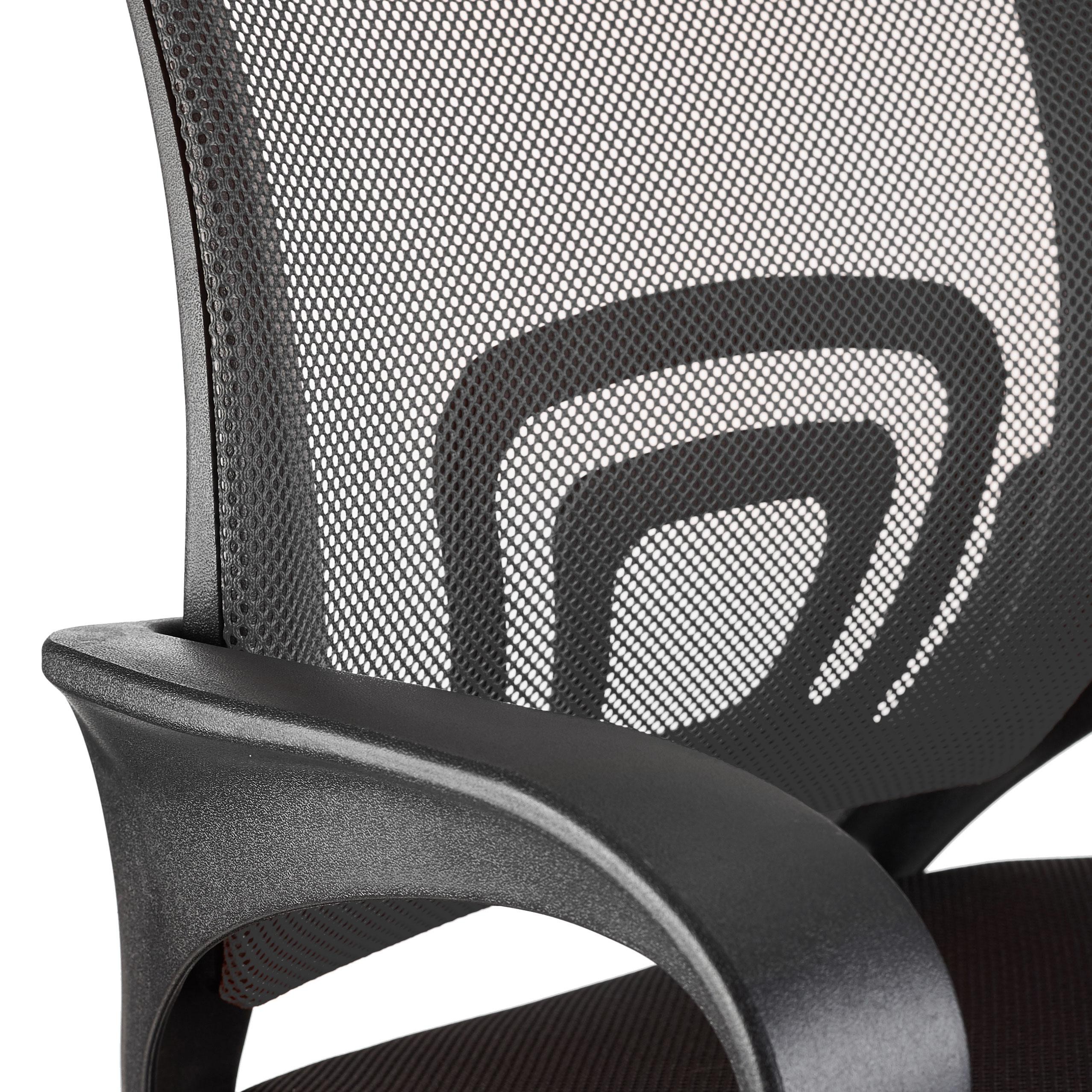 Silla de Oficina SEUL, Bonito Diseño, Gran Asiento Acolchado, Color Negro