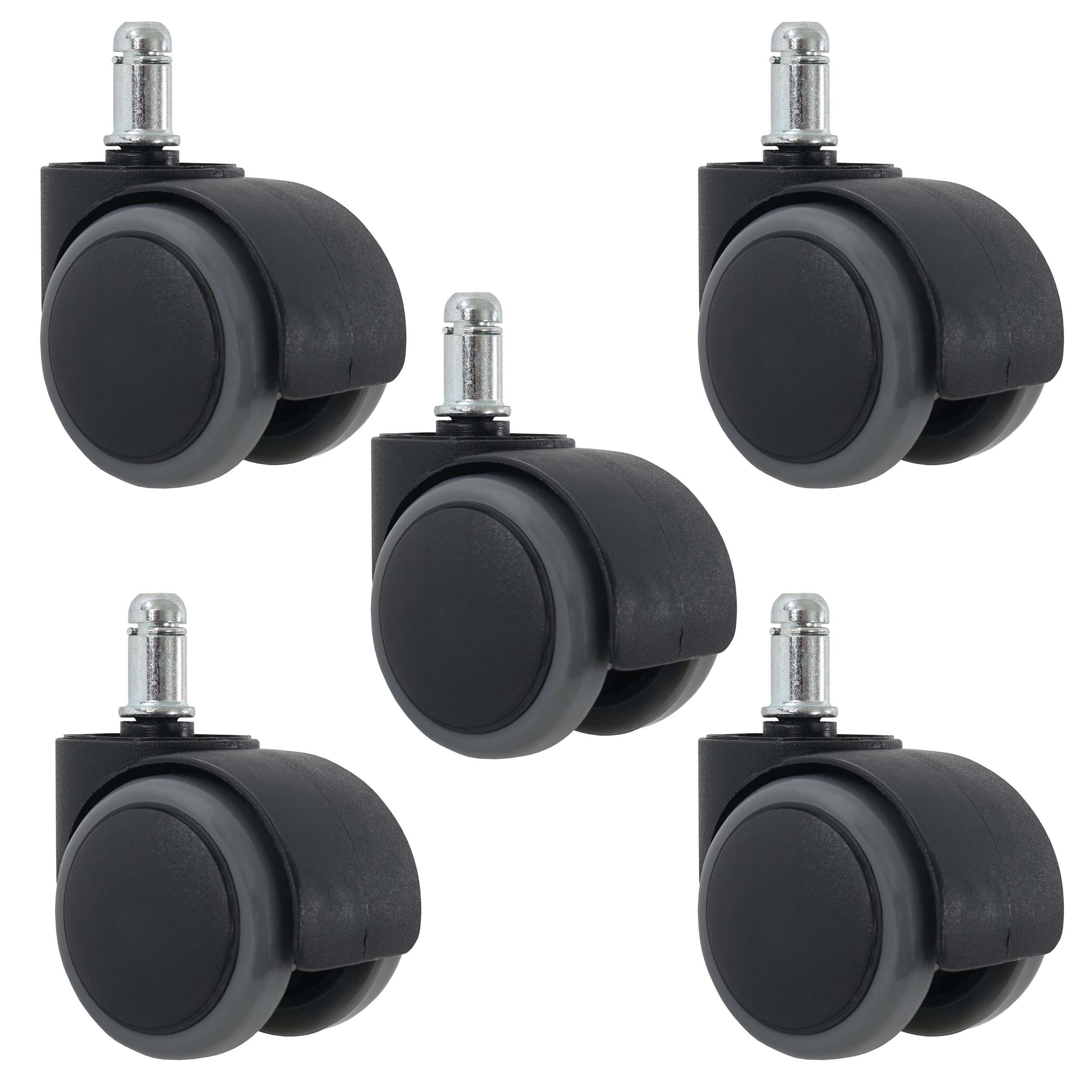 5x Ruedas para suelos Duros 11mm / 50mm ¡Soportan hasta 150kgs! especiales para parquet, baldosa...